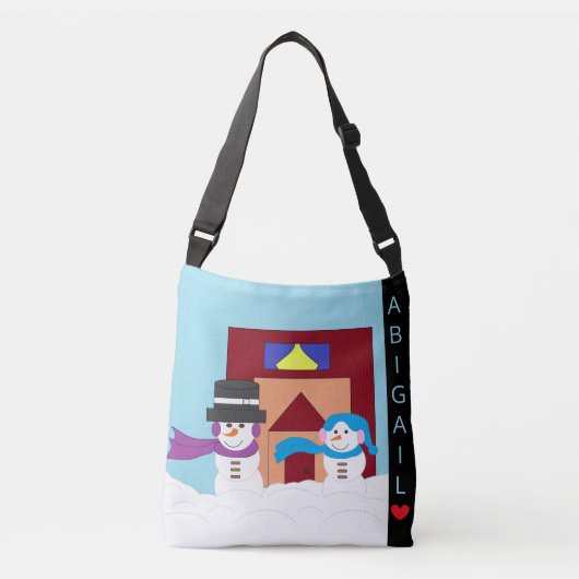 雪の多い冬 クロスボディバッグ (正面)