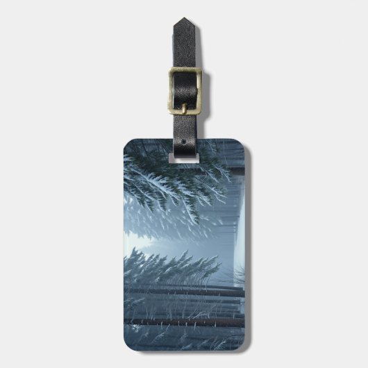 雪の多い冬 ラゲッジタグ (正面縦)