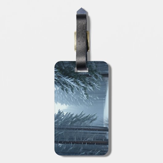 雪の多い冬 ラゲッジタグ (裏面縦)