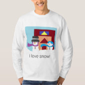 雪の多い冬 Tシャツ (正面)
