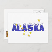 雪の多い単語アラスカ ポストカード (正面/裏面)
