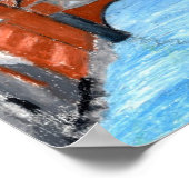 雪の多い場所 ポスター (角)