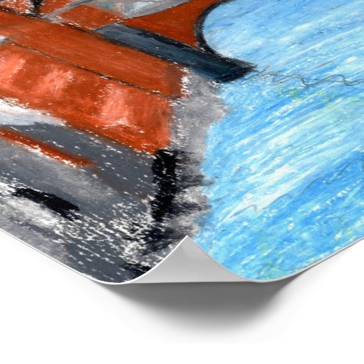 雪の多い場所 ポスター (角)