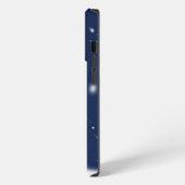 雪の多い夜の背景 iPhoneケース (左側面)