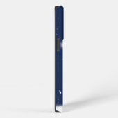 雪の多い夜の背景 iPhoneケース (右側面)