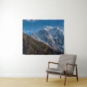 雪の多い山々で秋と冬 タペストリー (インサイチュ(横))