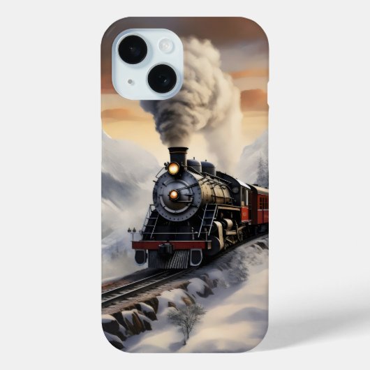 雪の多い山の中で練習する Case-Mate iPhoneケース (裏面)