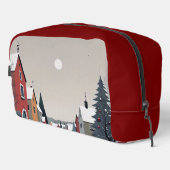 雪の多い村、飾クリスマス・トイレタリーバッグ ドップキット (右コーナー)