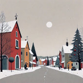 雪の多い村、飾クリスマス・トイレタリーバッグ ドップキット