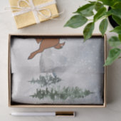 雪の多い森とベビー 薄葉紙 (ギフト)