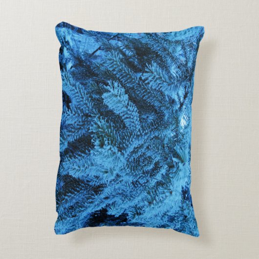 雪の多い森のトウヒ アクセントクッション (裏面(縦))