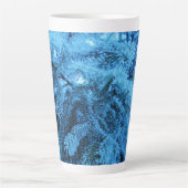 雪の多い森のトウヒ カフェラテマグ (正面)