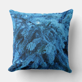 雪の多い森のトウヒ クッション