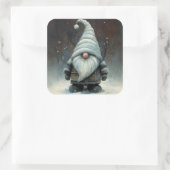 雪の多い森の冬の格言 スクエアシール (バッグ)