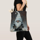 雪の多い森の冬の格言 トートバッグ (クローズアップ)