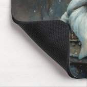 雪の多い森の冬の格言 マウスパッド (コーナー)