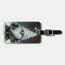 雪の多い森の冬の格言 ラゲッジタグ