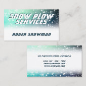 雪の多い気象画像 名刺 (正面/裏面)