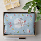 雪の多い雪だるまクリスマスデリツ 薄葉紙 (ギフト)