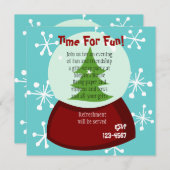 雪の多い雪の塊 招待状 (正面/裏面)