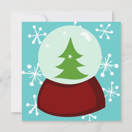 雪の多い雪の塊 招待状 (裏面)