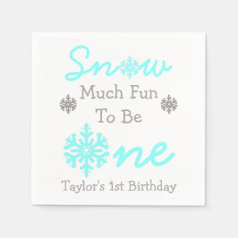 雪の多くのおもしろいが一つになる スタンダードカクテルナプキン