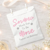 雪の多くのおもしろいが一つになる フェイバーバッグ (クリップ留めされた状態)