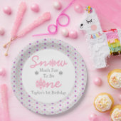 雪の多くのおもしろいが一つになる ペーパープレート (パーティー)