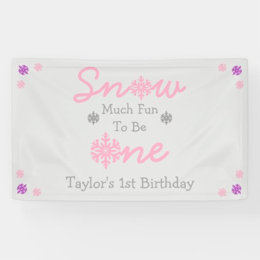 雪の多くのおもしろいが一つになる 横断幕 (横)