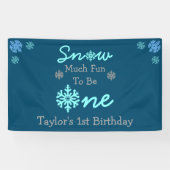 雪の多くのおもしろいが一つになる 横断幕 (横)