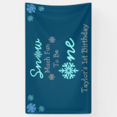 雪の多くのおもしろいが一つになる 横断幕 (縦)