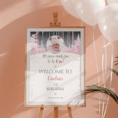 雪の多くのおもしろいが1つの冬の歓迎の写真 ポスター