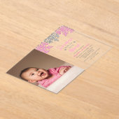 雪の多くのおもしろいの1冬の1日の誕生日 アクリル招待状 (レイダウン)