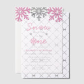 雪の多くのおもしろいの1冬の1日の誕生日 ベラム紙招待状 (オフセット (招待状))