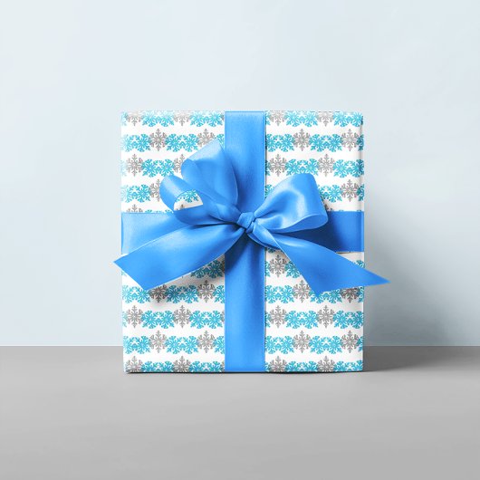 雪の多くのおもしろいの1冬の1日の誕生日 ラッピングペーパー