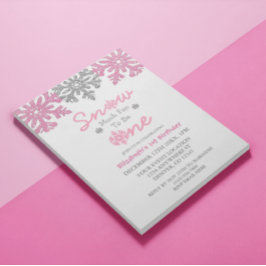 雪の多くのおもしろいの1冬の1日の誕生日 招待状