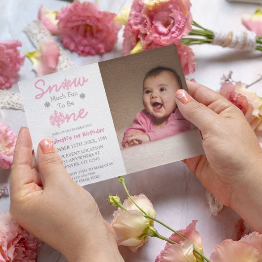 雪の多くのおもしろいの1冬の1日の誕生日 招待状