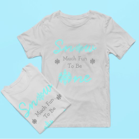 雪の多くのおもしろいの1冬の1日の誕生日 Tシャツ