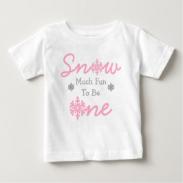 雪の多くのおもしろいを1枚のベビーTシャツ ベビーTシャツ
