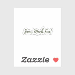 雪の多くのおもしろいシール シール