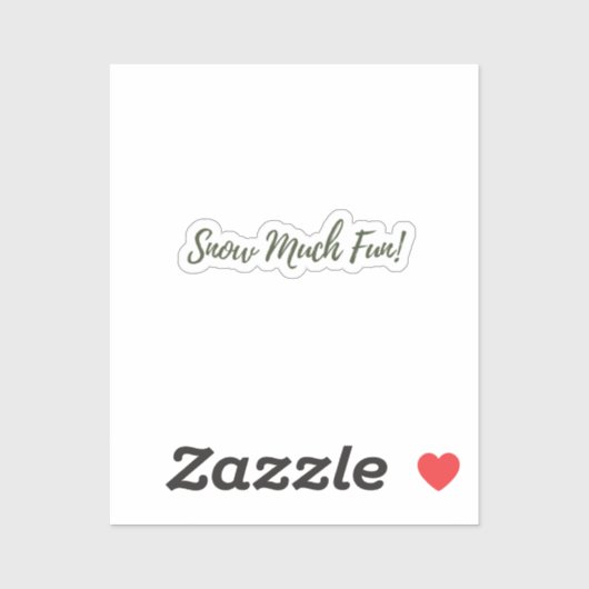 雪の多くのおもしろいシール シール (シート)