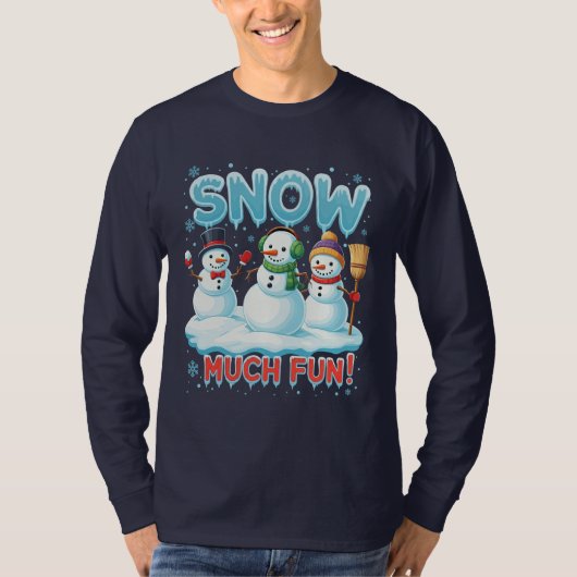 雪の多くのおもしろい | アサルテオン Tシャツ (正面)