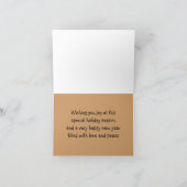 雪の夜のカード シーズンカード (内部)