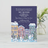 雪の夜の引っ越しアナウンス シーズンカード (スタンド正面)