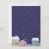 雪の夜の引っ越しアナウンス シーズンカード (裏面)