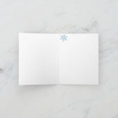 雪の夜クリスマスノートカード シーズンカード (内部)