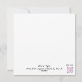 雪の夜 シーズンカード (裏面)