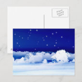 雪の夜 ポストカード (正面/裏面)