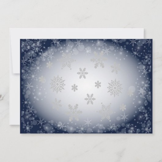 雪の夜 招待状 (裏面)