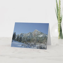 雪の大きい石Flatirons カード